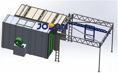 Linka na priečne práškové lakovanie Jobon